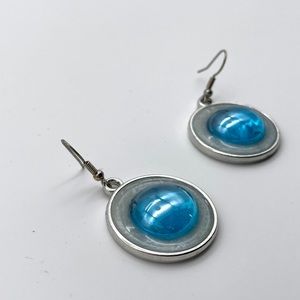 ⭐️ Transparent Blue Stone Earrings